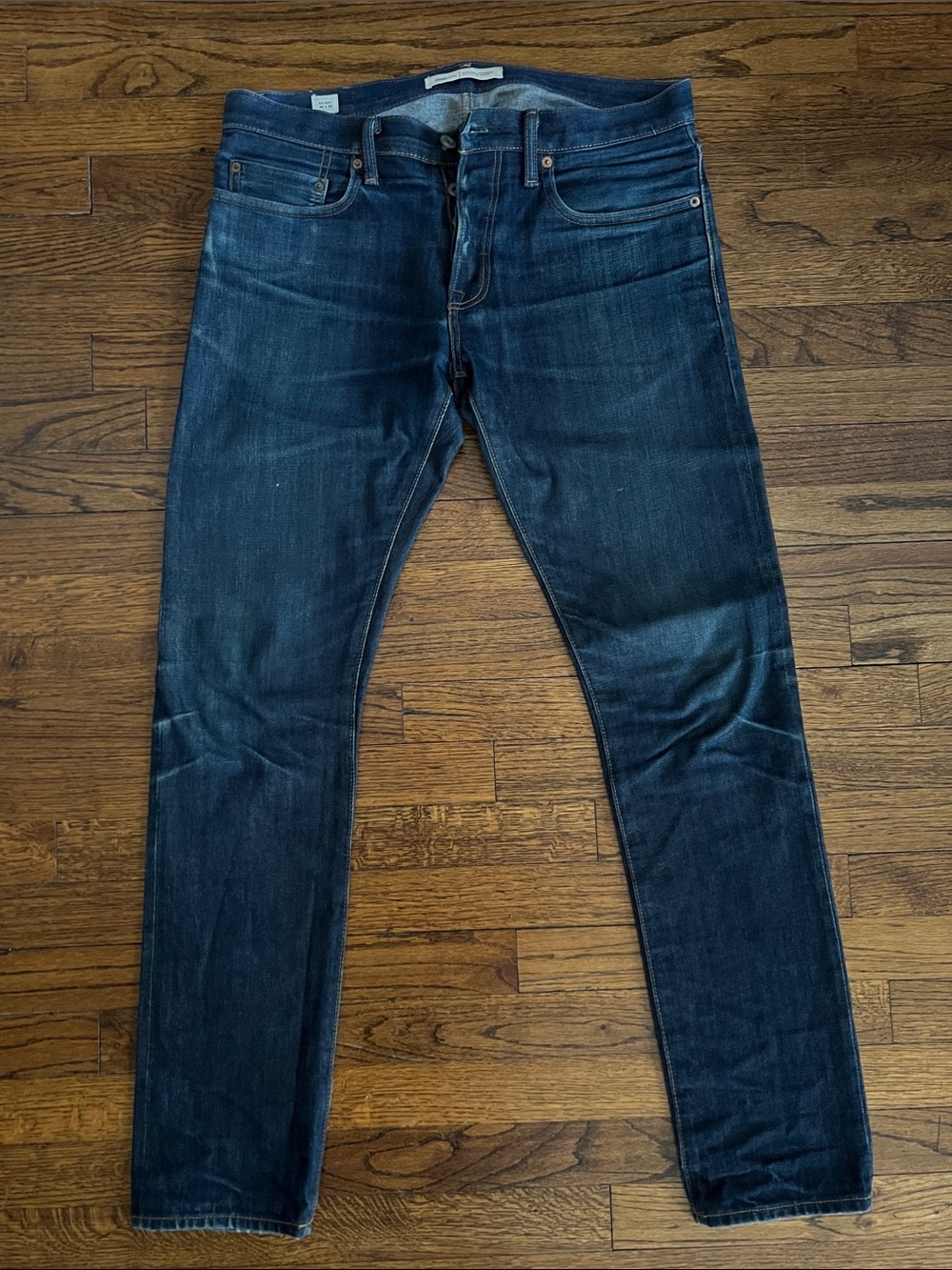 Gap Kaihara Selvage Japanese Denim Dark Blue Slim Fit Men's Jeans